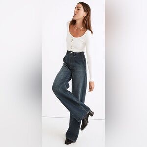 Madewell Superwide-Leg Jeans in Elinwood Wash